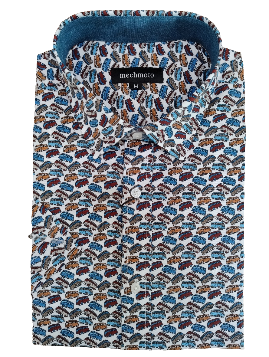 Mechmoto Multicolour Combi Van Short Sleeve Shirt