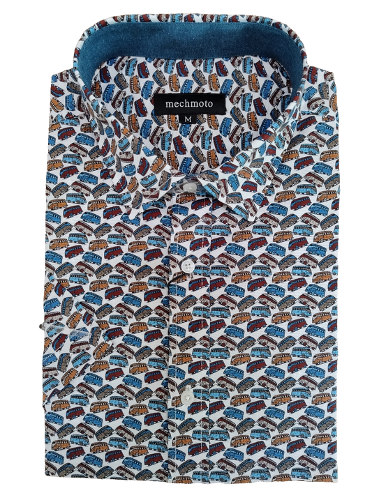 Mechmoto Multicolour Combi Van Short Sleeve Shirt