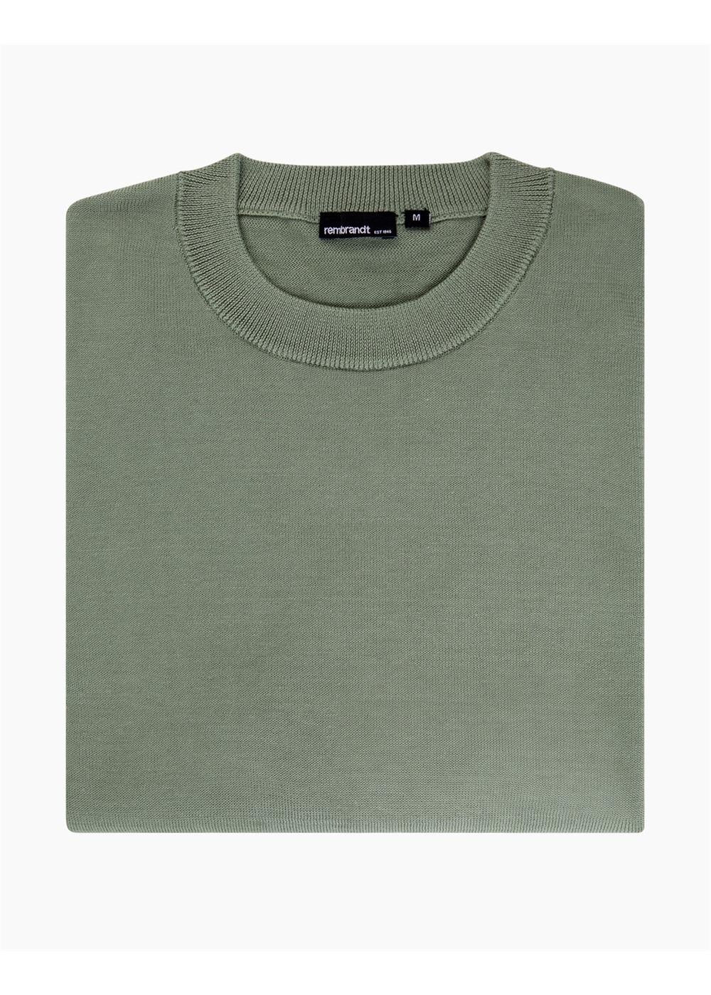 Rembrandt Como Sage Green Crew Neck Jumper