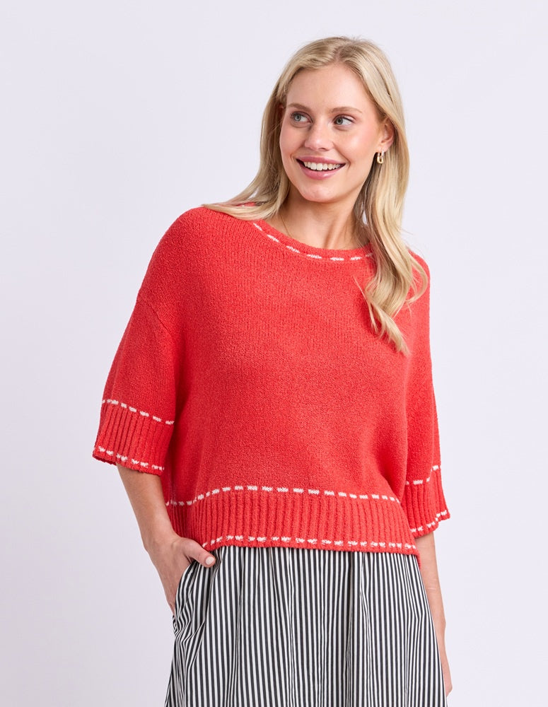 Elm Honey Knit Top - Tangello