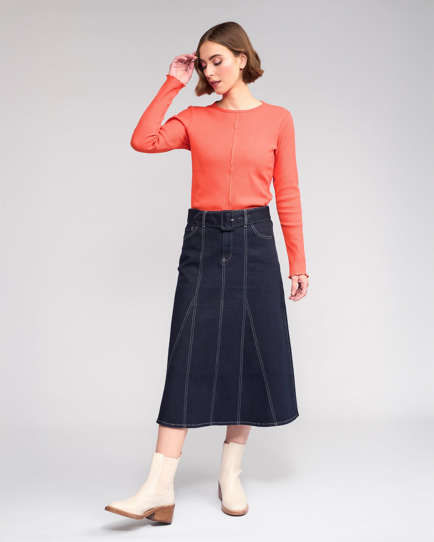 Knewe Anita Skirt - Ink Denim