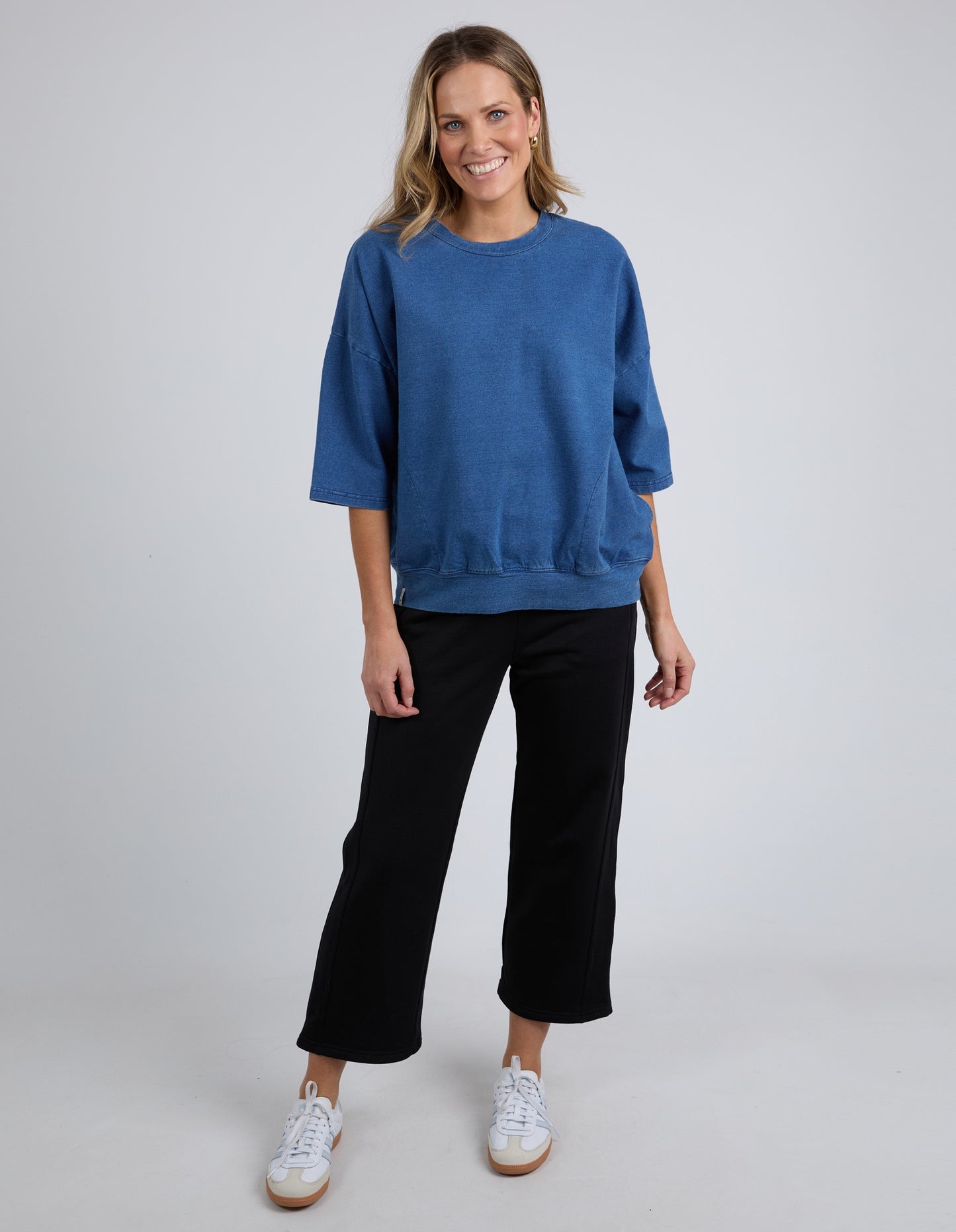 Elm Mazie Sweat - Denim Look