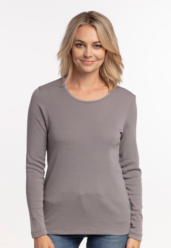 Bay Road Merino Plain Mid Sized Crew Neck Top