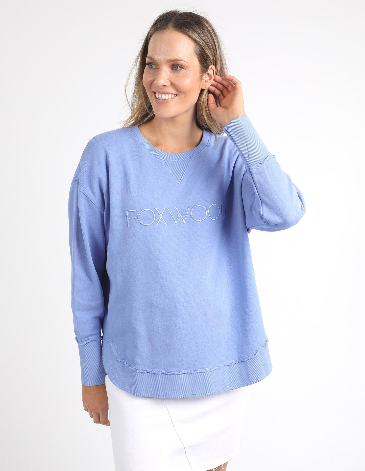 Foxwood Simplified Crew - Neon Blue