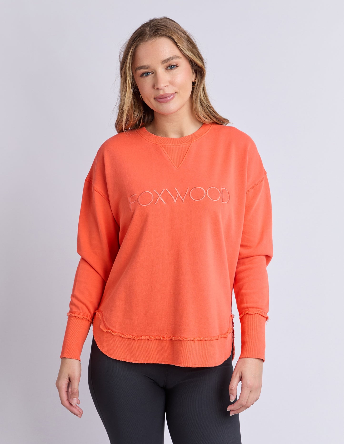 Foxwood Simplified Crew - Orange Red
