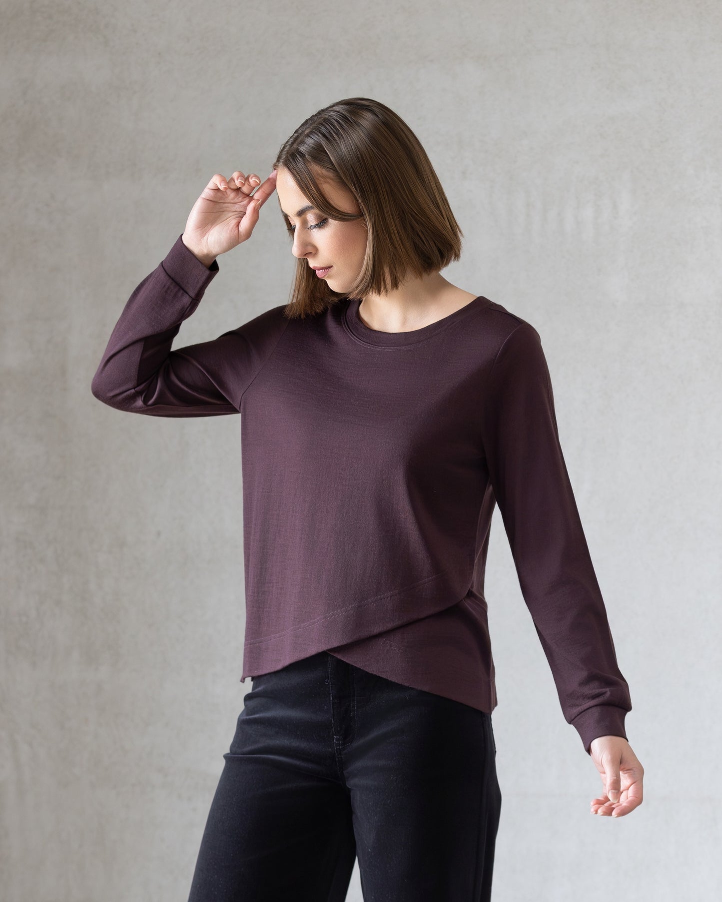 Vassalli Remy Merino Top - Berry