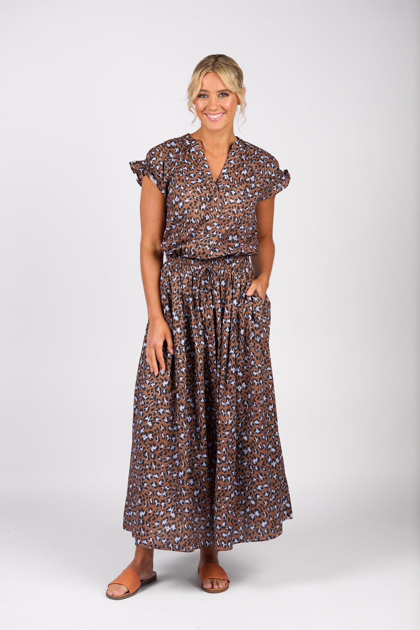 Vassalli Elastic Waist Maxi Skirt Nala