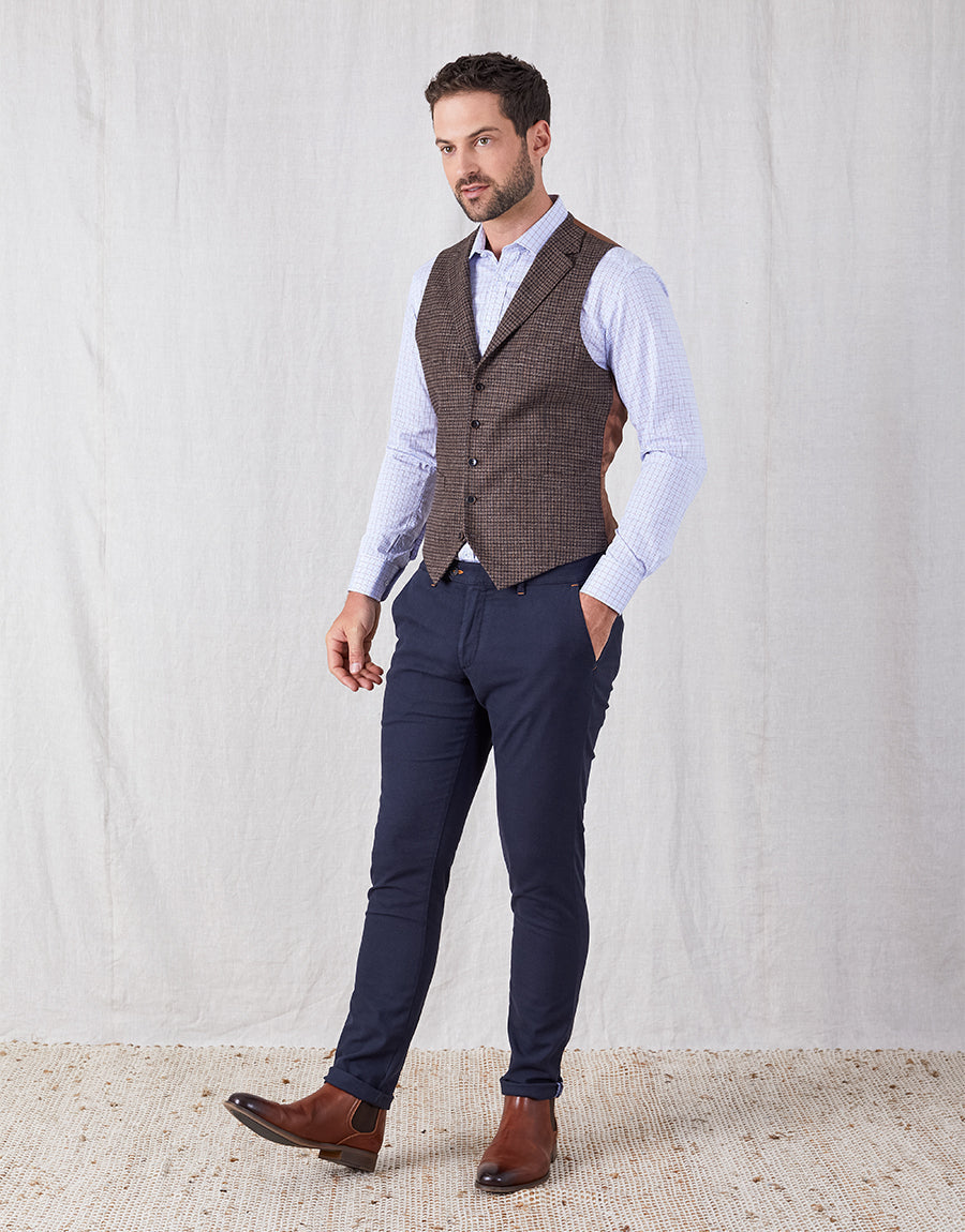 Rembrandt Soho Navy Birdseye Trouser
