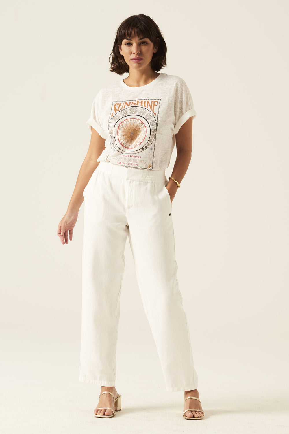 Garcia Ladies Short Sleeve Tee with Print