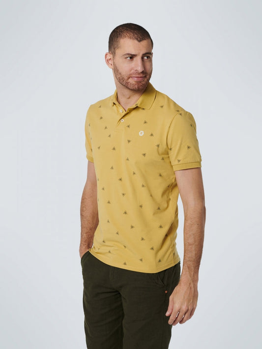 No Excess All Over Printed Stretch Polo - 15370319