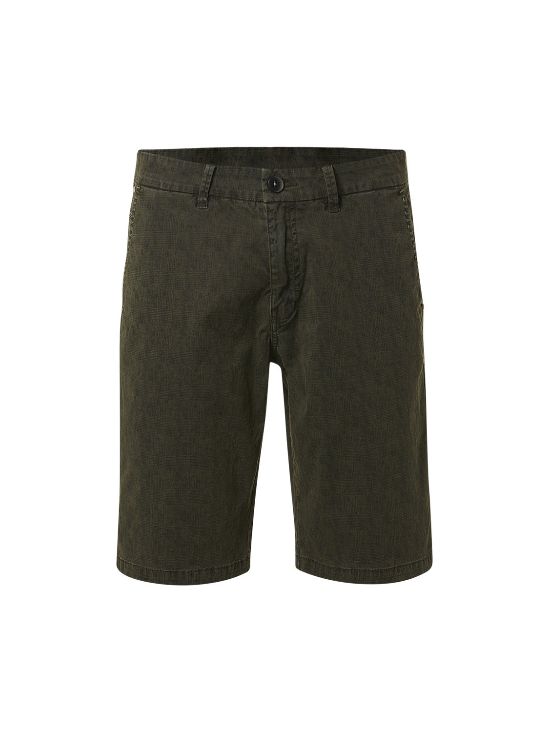 No Excess Allover Print Check Shorts - Basil 158190314