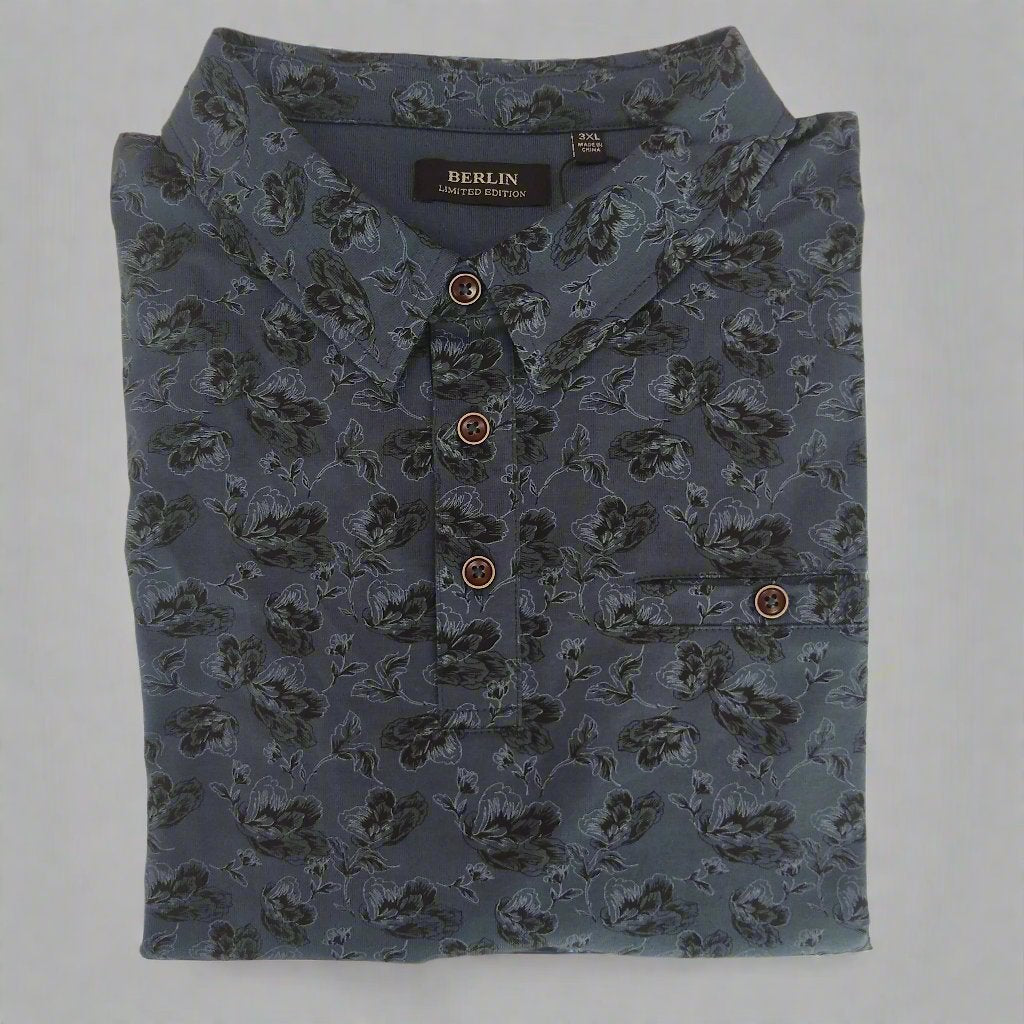 Berlin Floral Short Sleeve Polo