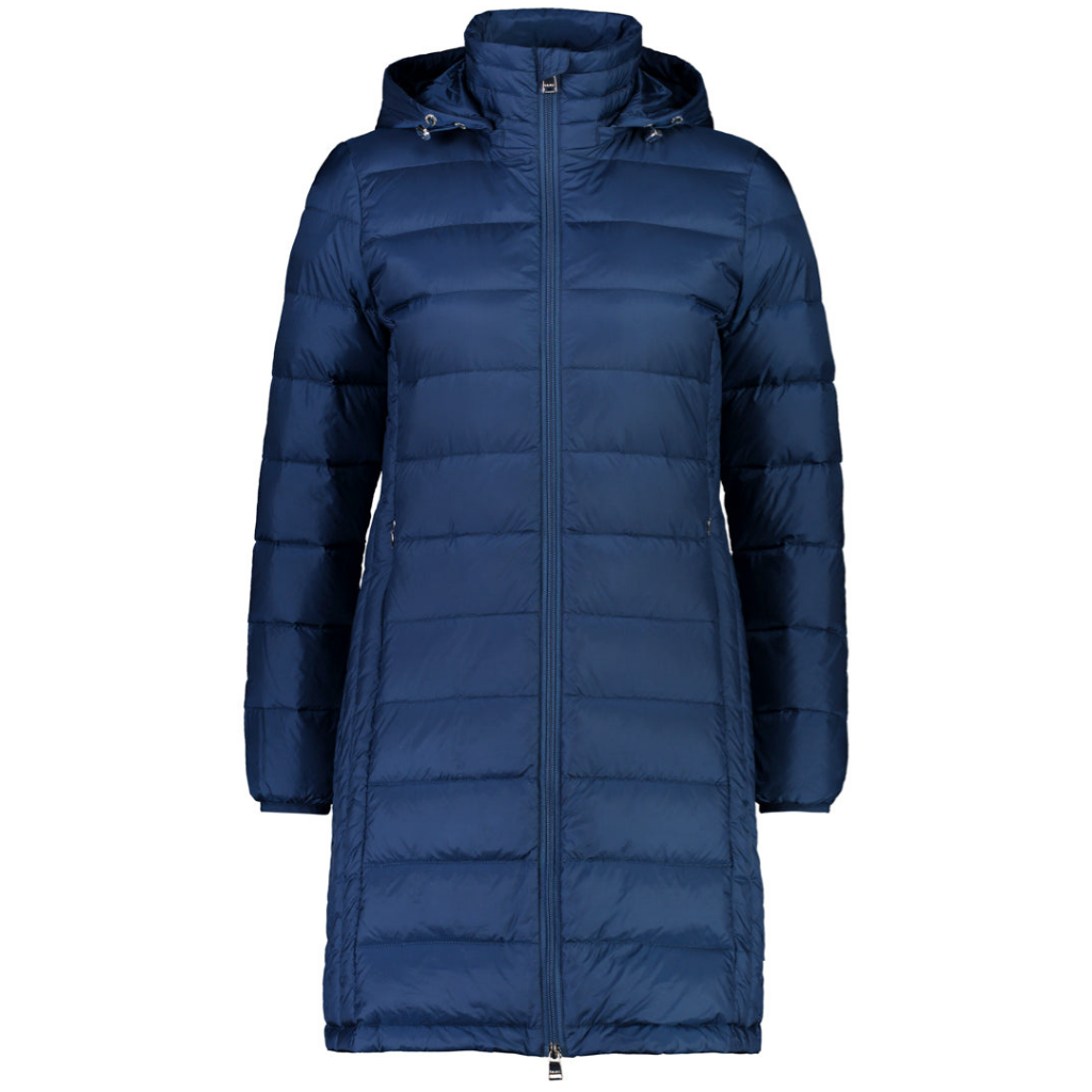 Moke Sarah Hooded Down Jacket Peacock