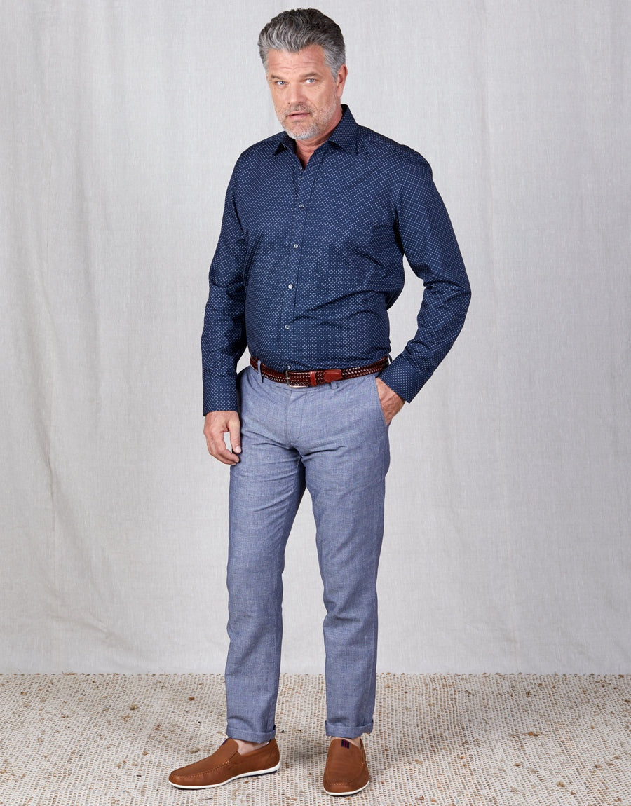 Rembrandt Enz Indigo Check Trouser