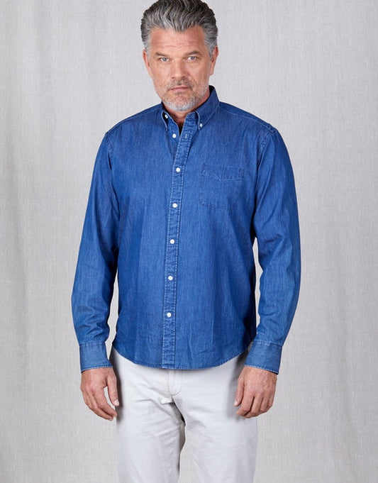 Rembrandt Washed Ohope Denim Long Sleeve Shirt