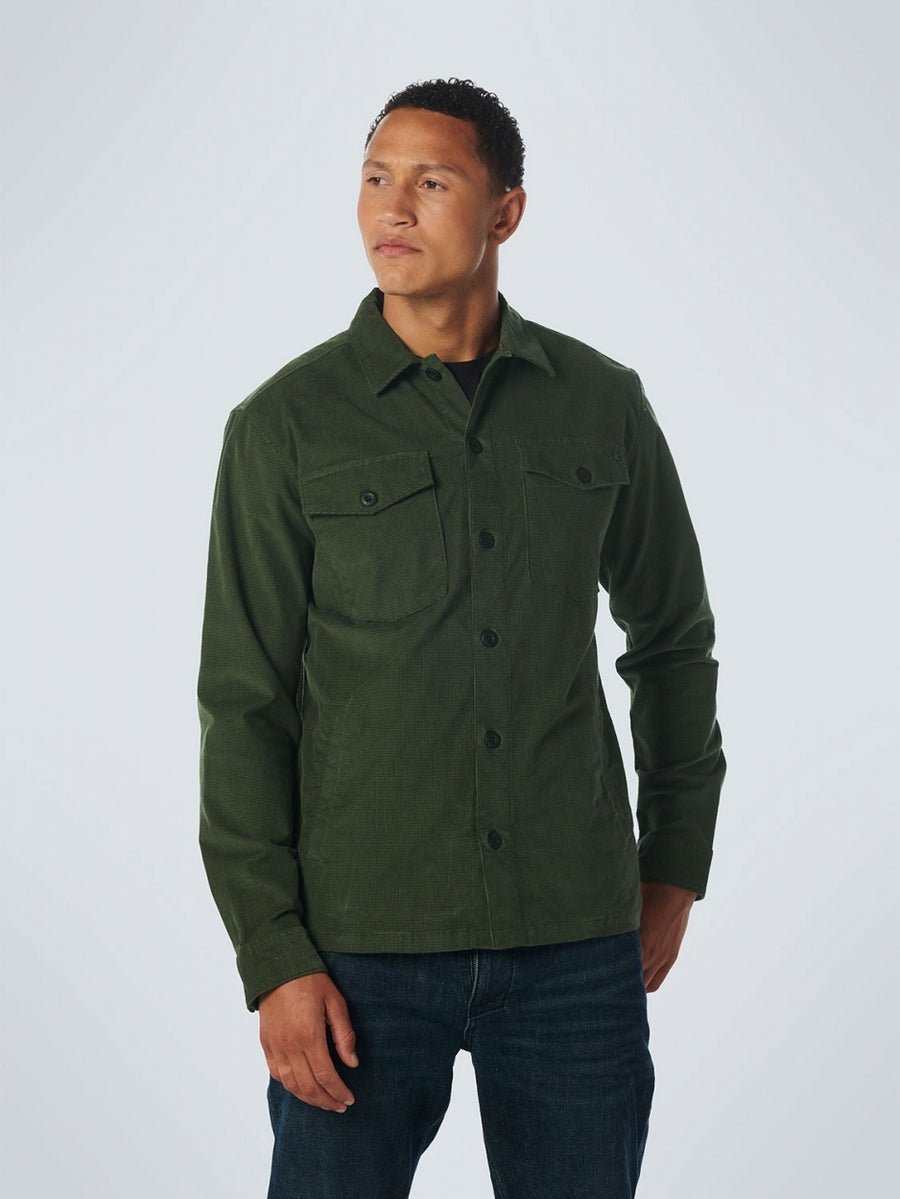 No Excess Dark Green Corduroy Overshirt Alexanders Apparel Hastings