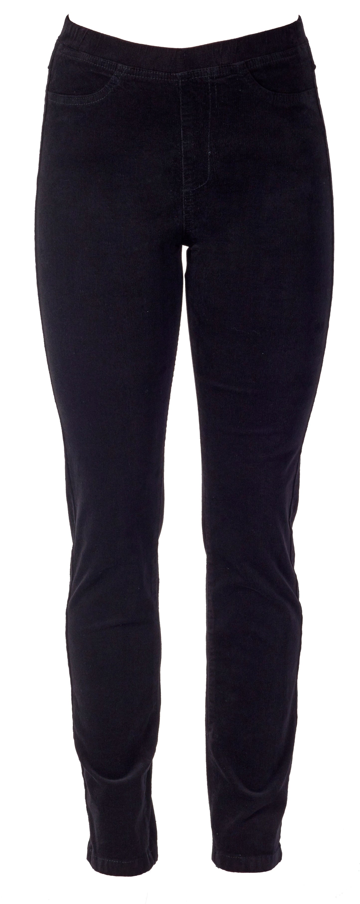 Vassalli Slim Leg Full Length Pull On Cord Pants