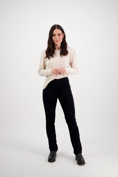 Vassalli Midnight Slim Leg Pull On Cord Pant