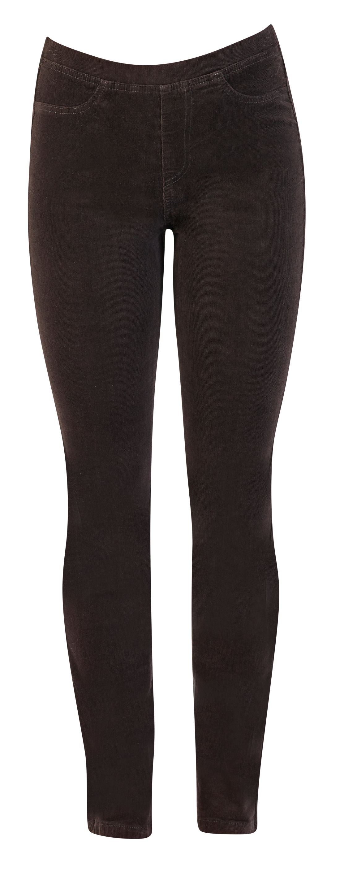 Vassalli Slim Leg Full Length Pull On Cord Pants