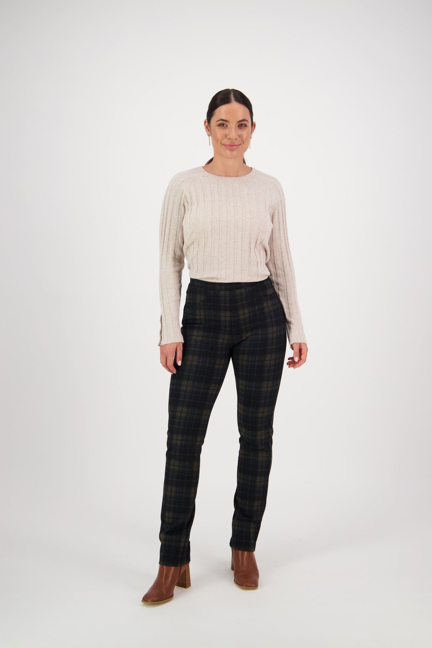 Vassalli Surrey Slim Leg Full Length Ponti Pull On Pant