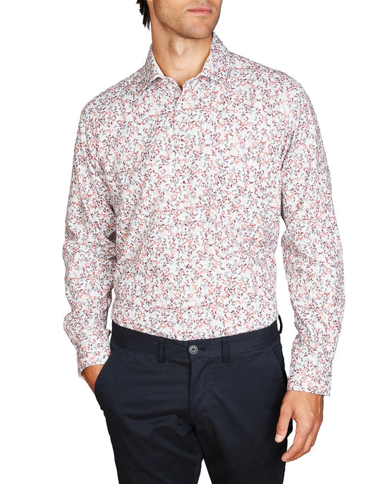 Abelard Painterfly Print Long Sleeve Shirt