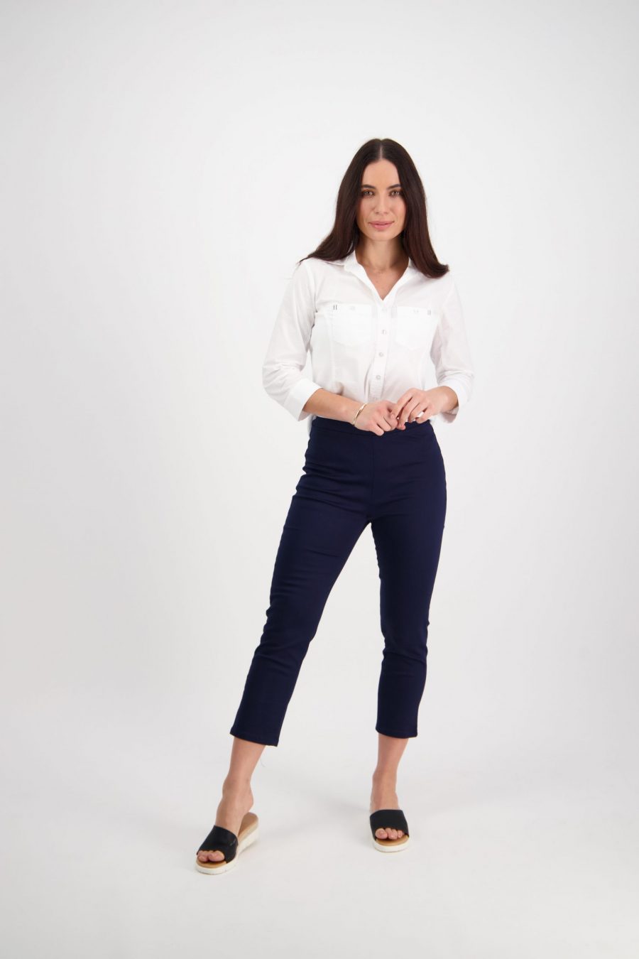 Vassalli Printed Leg 7/8 Length Lightweight Pull On - 271LW