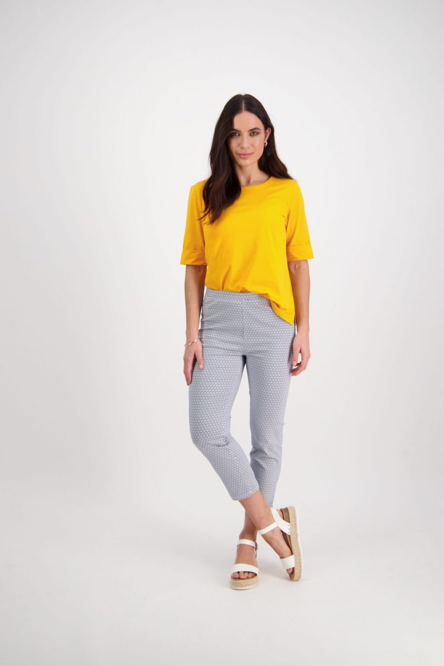 Vassalli Printed Leg 7/8 Length Lightweight Pull On - 271LW