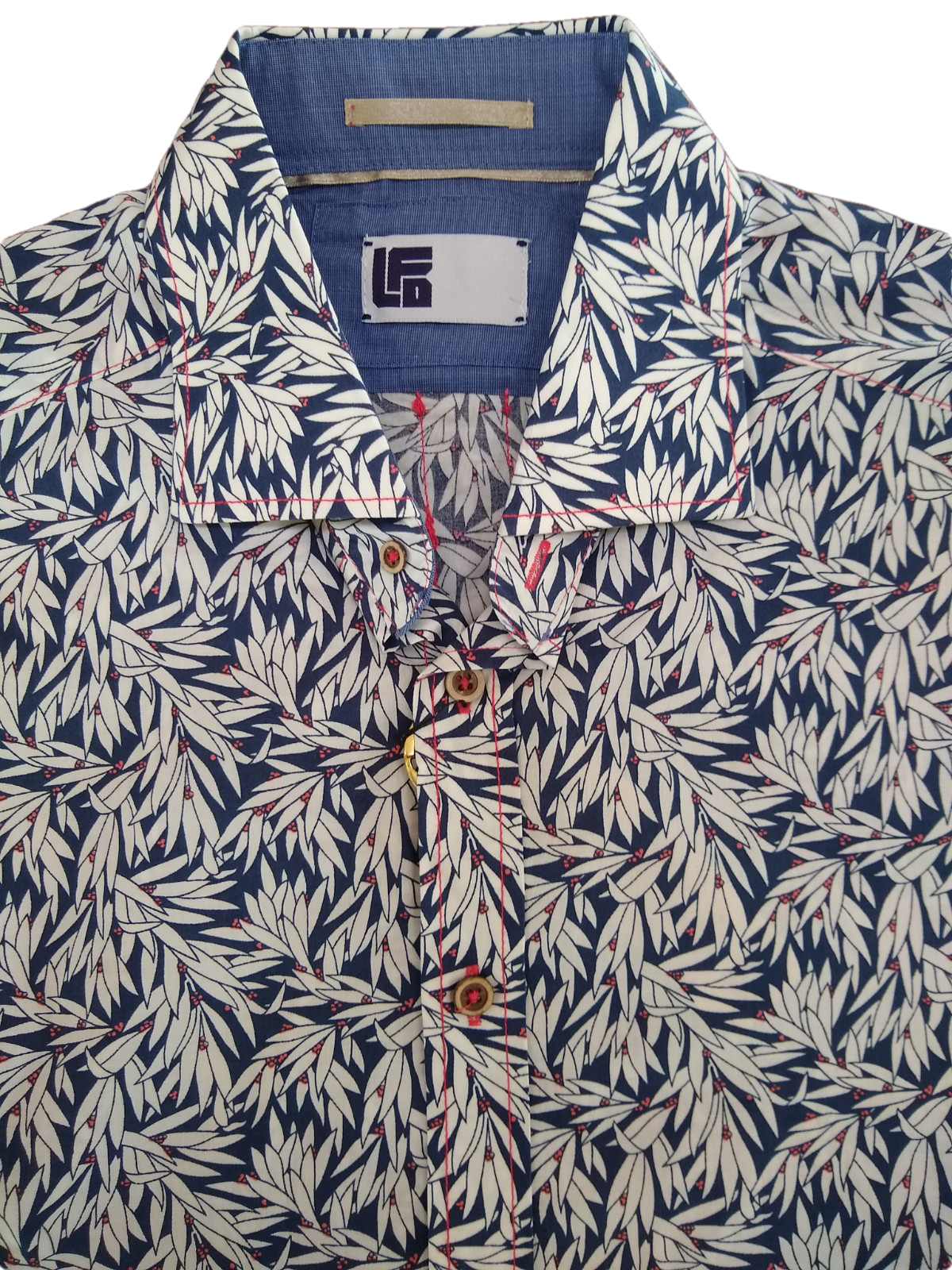 LFD Blue Leaf Short Sleeve Shirt