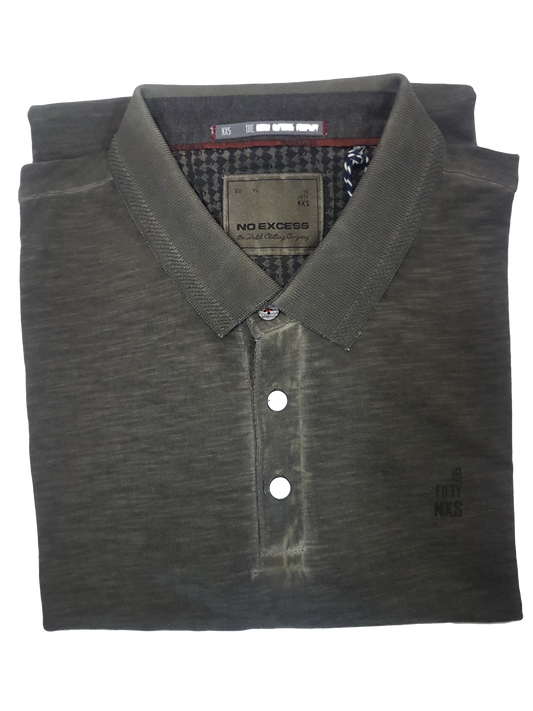 No Excess Jersey Knit Short Sleeve Polo