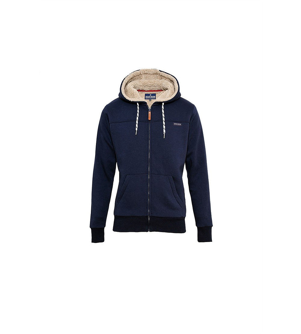 Brakeburn Borg Lined Zip through Hoodie - BBMSHT008107