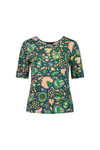 Vassalli round neck 3/4 sleeve top