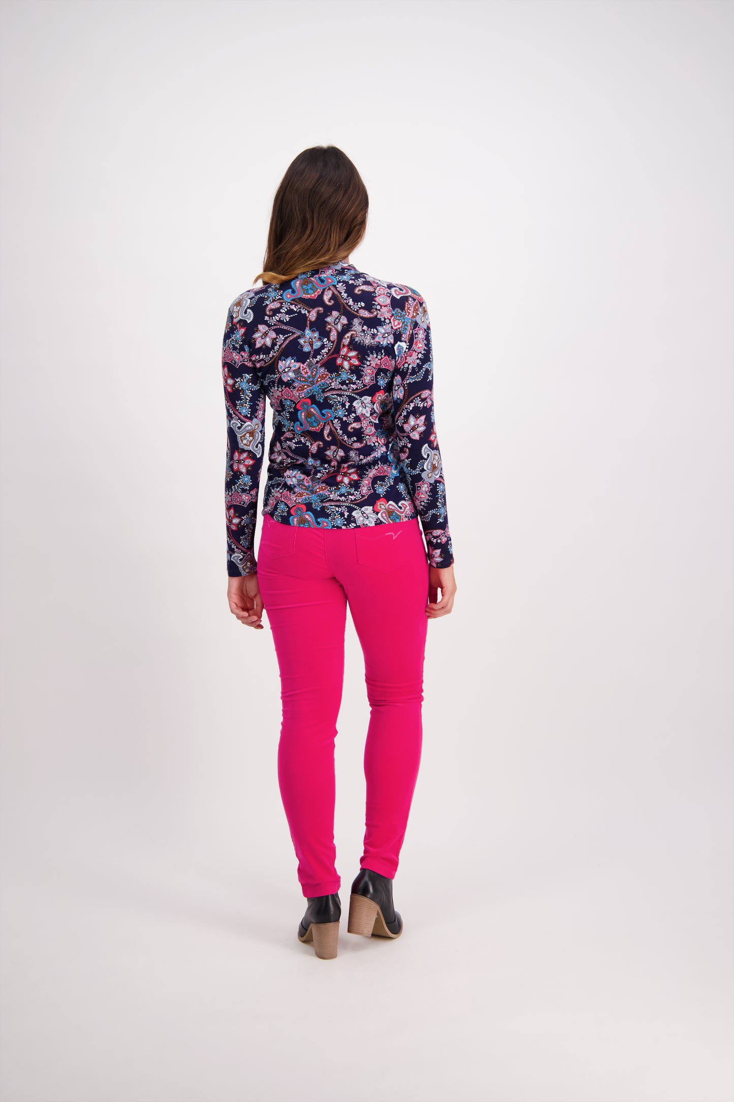 Vassalli Desert Long Sleeve Top with High Neck - 4344
