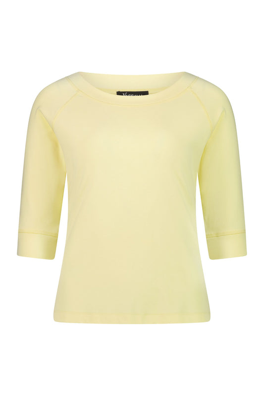 Vassalli Boat Neck 3/4 sleeve Top 4381