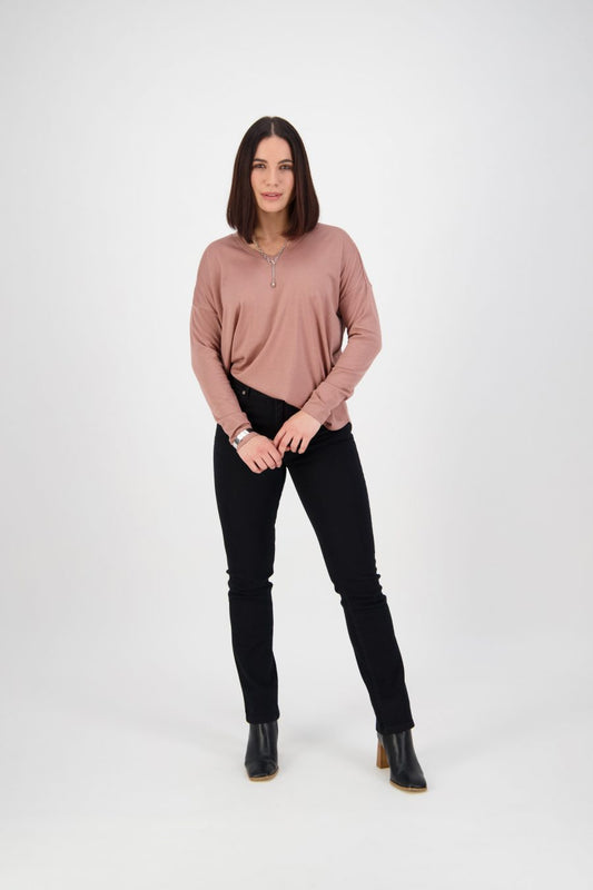 Vassalli Heavy Top Stitch Slim Leg Jean