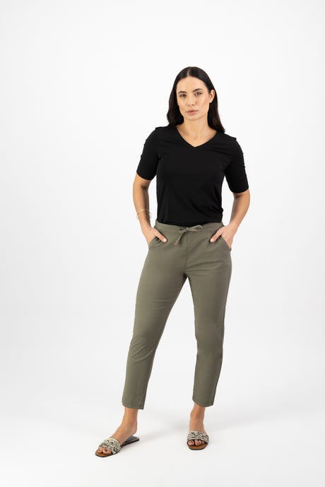 Vassalli Army 7/8 Length Skinny Leg Pant
