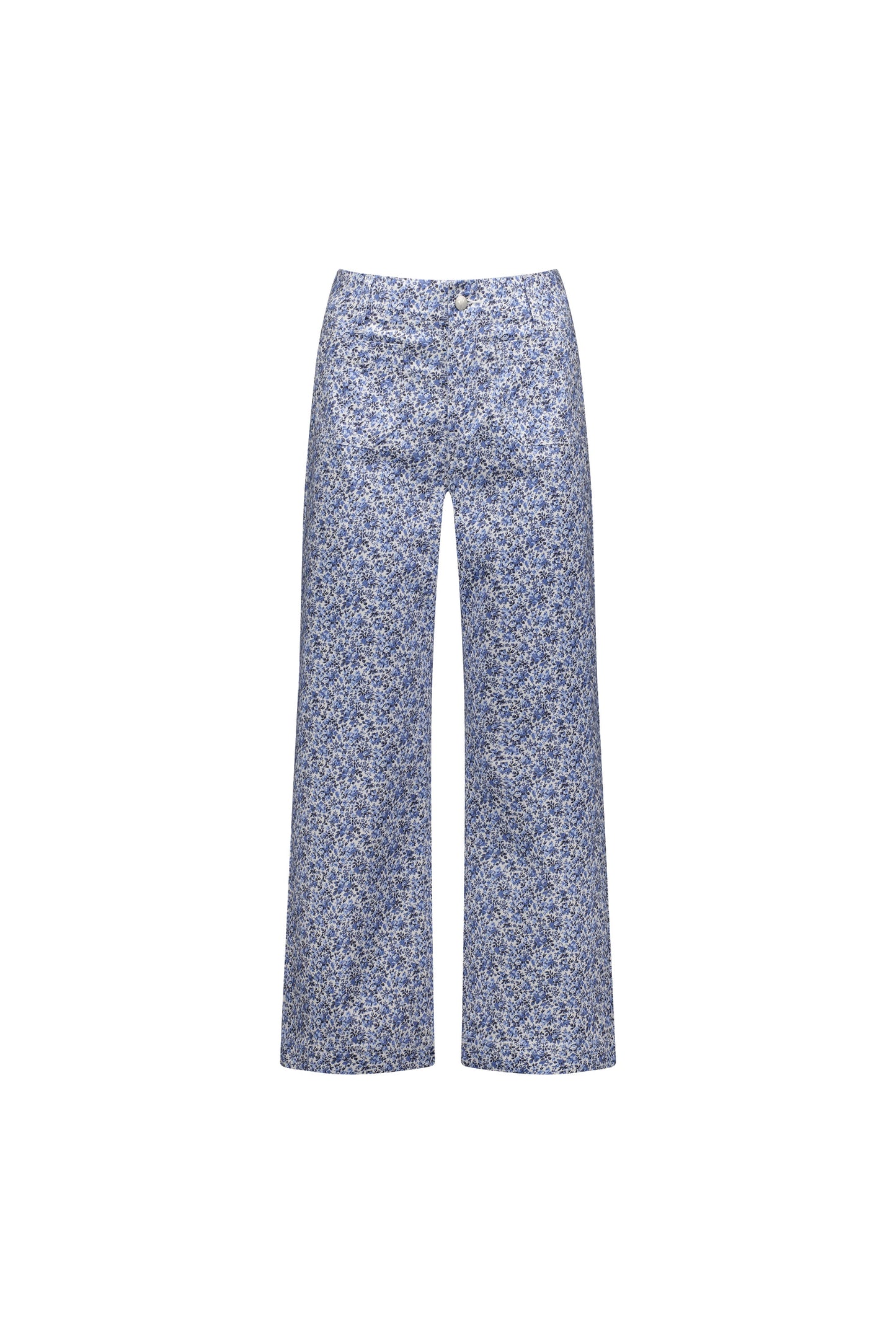 Vassalli Camilla with Front Patch Pockets Straight Leg Ankle Grazer Jean