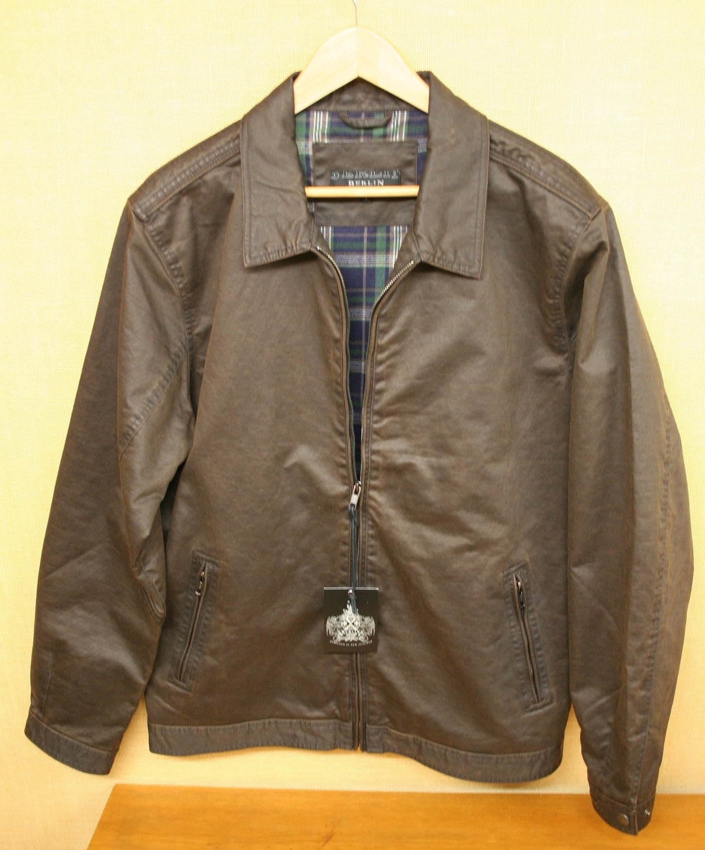 Berlin Zip Bomber Jacket J3 Espresso
