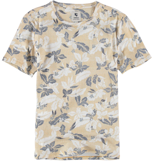 Garcia Mens Short Sleeve Tee Yellow