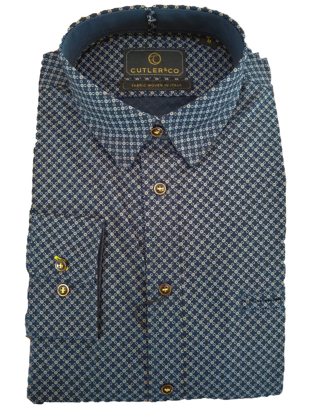 Cutler Nigel Airforce Blue Long Sleeve Shirt