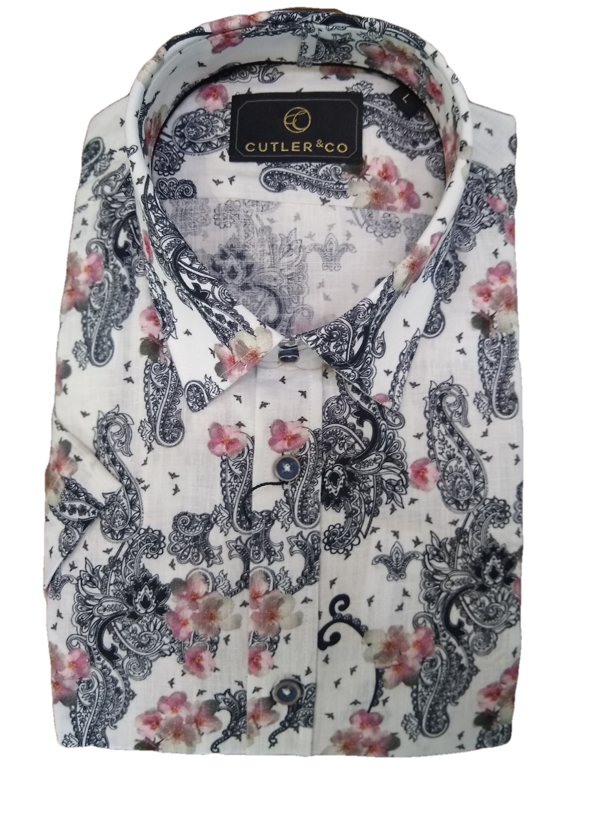 Cutler Brody Cotton/ Linen Short Sleeve Shirt