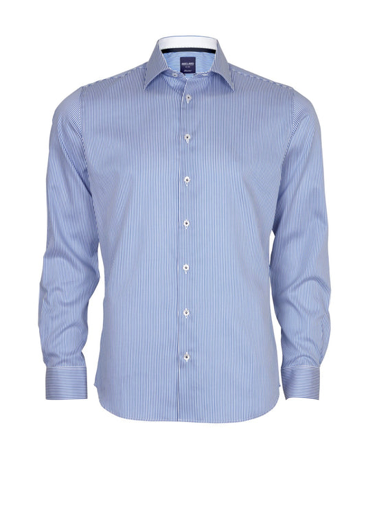 Aberlard 3 Mil Twill Stripe Long Sleeve Shirt