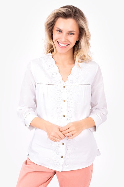Brakeburn Macy Broderie Blouse BBLSHT009151SS22