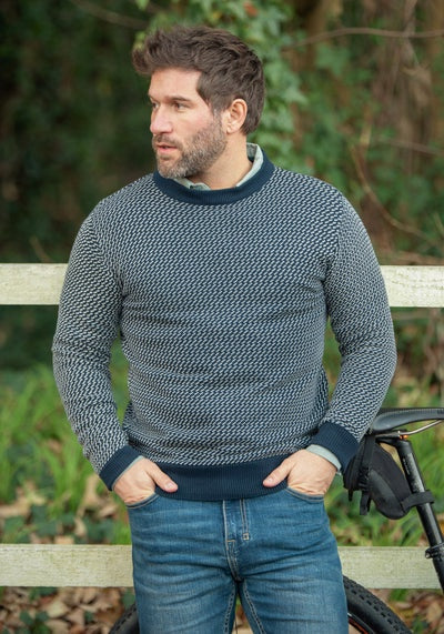 Brakeburn Fisherman's Crew Neck Jumper - BBMKNT008089