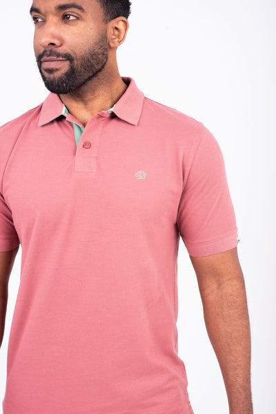 Brakeburn Mens Polo Shirt Pink BBMShort SleeveT009200Short Sleeve22