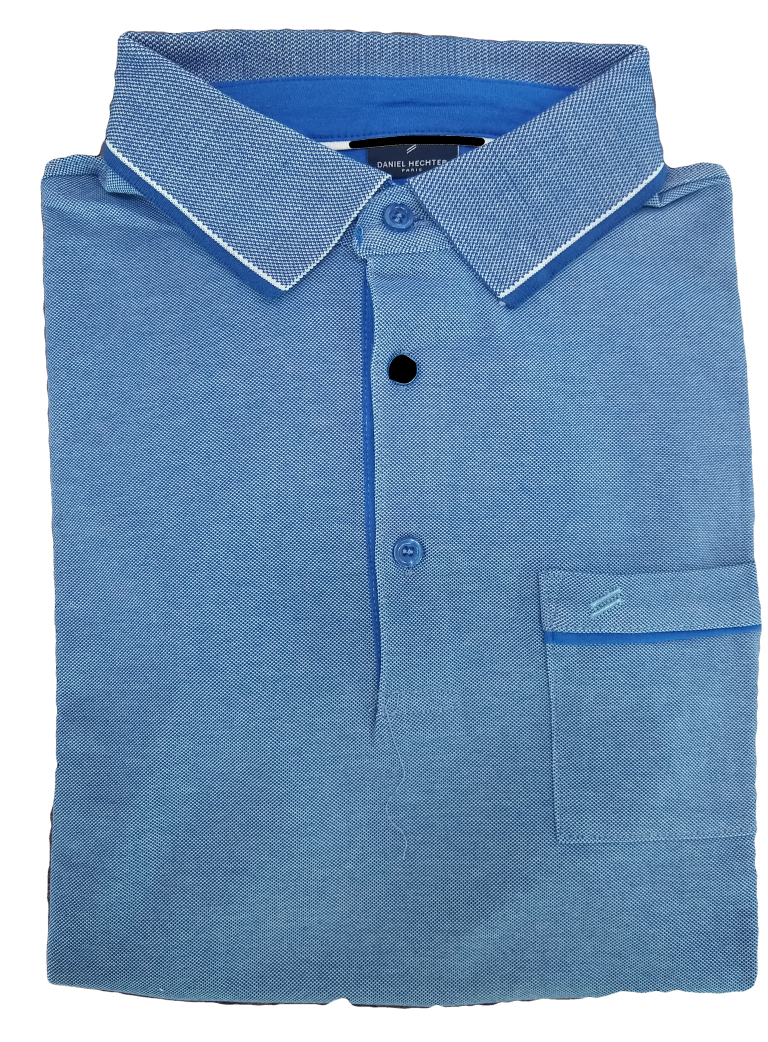 Daniel Hechter Blue Short Sleeve Polo Shirt