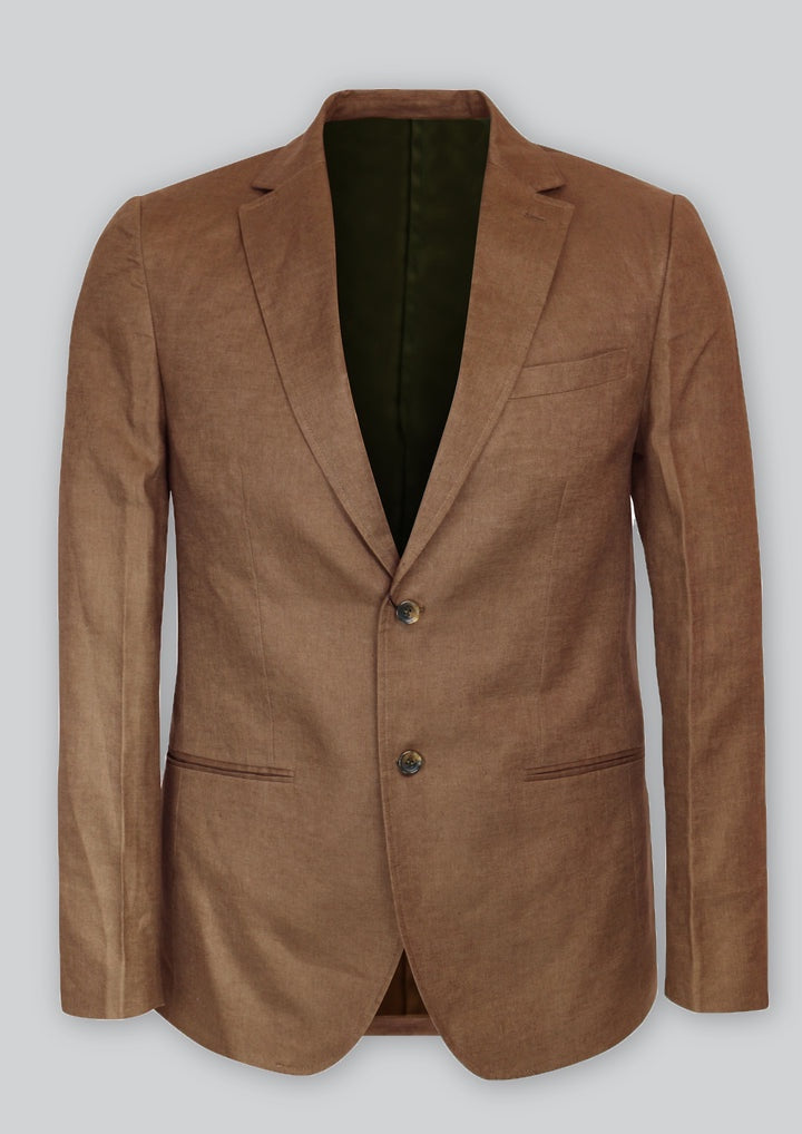 Cutler Bryan Linen Jacket - Caramel