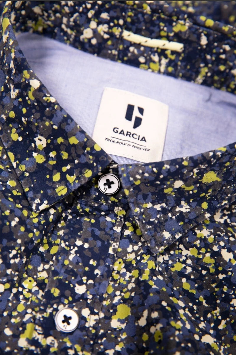 Garcia Imperial Blue Short Sleeve Shirt