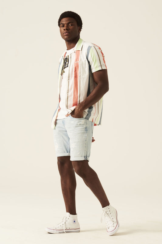 Garcia Multi Stripe Short Sleeve Shirt