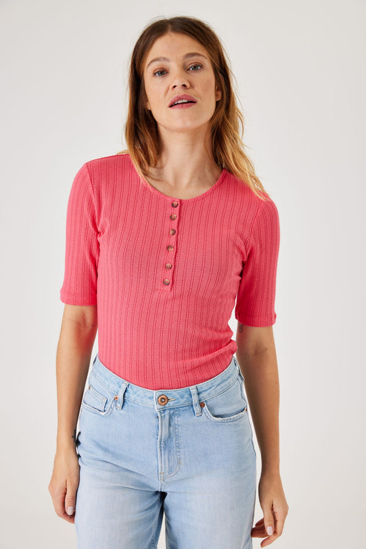 Garcia Rouge Red Short Sleeve T-Shirt