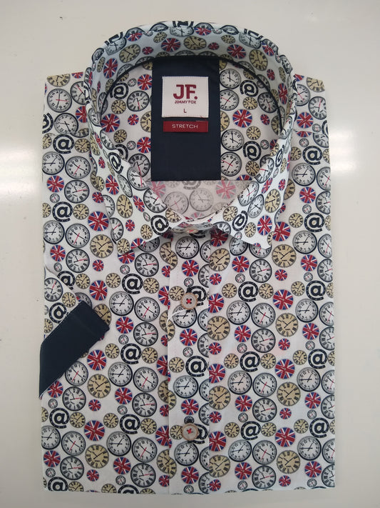 Jimmy Fox Clocks Short Sleeve Shirt
